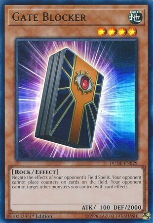 Gate Blocker - DUDE-EN029 - Ultra Rare 1st Edition Duel Devastator 1st Edition Singles
