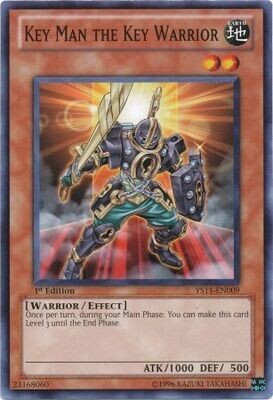 Key Man the Key Warrior - YS11-EN009 - Common 1st Edition Starter Deck: Dawn of the Xyz 1st Edition Singles