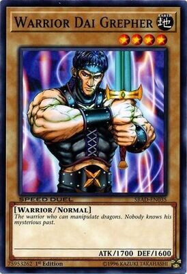 Warrior Dai Grepher - SBAD-EN035 - Common 1st Edition Speed Duel: Attack from the Deep Singles (español)