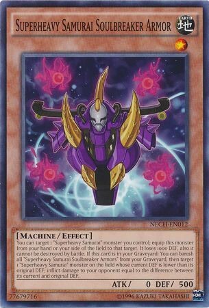 Superheavy Samurai Soulbreaker Armor - NECH-EN012 - Common Unlimited The New Challengers (NECH) Unlimited Singles