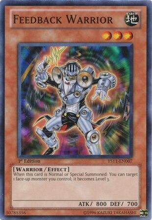 Feedback Warrior - YS11-EN007 - Common 1st Edition Starter Deck: Dawn of the Xyz 1st Edition Singles