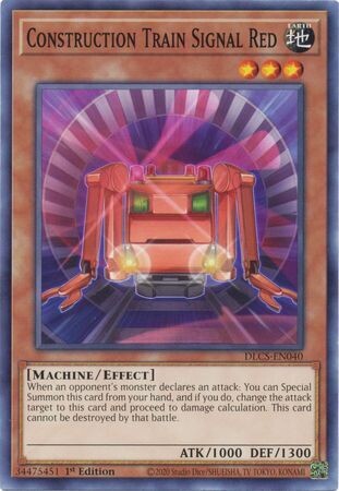 Construction Train Signal Red - DLCS-EN040 - Common 1st Edition Dragons of Legend The Complete Series 1st Edition Singles
