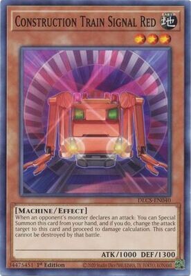Construction Train Signal Red - DLCS-EN040 - Common 1st Edition Dragons of Legend The Complete Series 1st Edition Singles