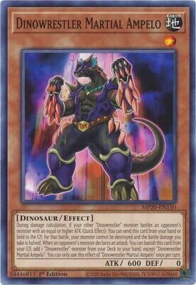 Dinowrestler Martial Ampelo - MP20-EN150 - Common 1st Edition
2020 Mega-Tin: Lost Memories 1st Edition Singles (español)