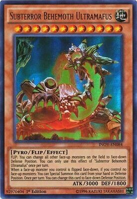 Subterror Behemoth Ultramafus - INOV-EN084 - Ultra Rare 1st Edition
Invasion Vengeance 1st Edition Singles *Espanol*