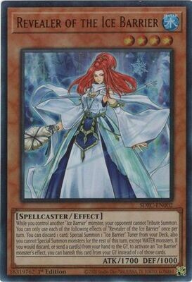 Revealer of the Ice Barrier - SDFC-EN002 - Ultra Rare 1st Edition
Freezing Chains 1st Edition Singles *Espanol*