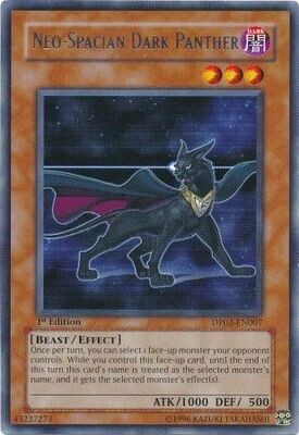 Neo-Spacian Dark Panther - DP03-EN007 - Rare 1st Edition Duelist Pack: Jaden Yuki 2 1st Edition Singles