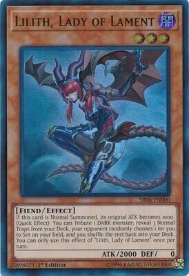 Lilith, Lady of Lament - SR06-EN000 - Ultra Rare 1st Edition Lair of Darkness 1st Edition Singles (espanol)