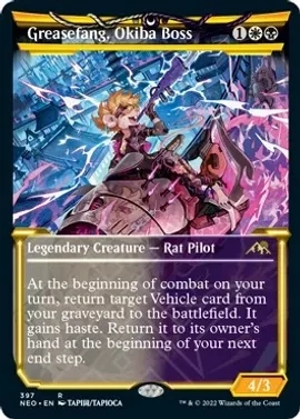 Greasefang, Okiba Boss (Showcase) - Kamigawa: Neon Dynasty (NEO)
Kamigawa: Neon Dynasty Foil
