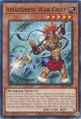 Amazoness War Chief - DABL-EN095 - Common 1st Edition Darkwing Blast 1st Edition Singles (español)