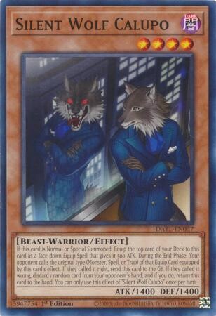 Silent Wolf Calupo - DABL-EN037 - Common 1st Edition
Darkwing Blast 1st Edition Singles
