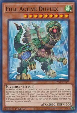 Full Active Duplex - CYAC-EN025 - Common 1st Edition
Cyberstorm Access 1st Edition Singles.