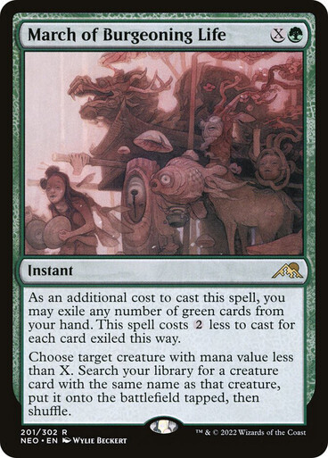 March of Burgeoning Life
Kamigawa: Neon Dynasty
English
Non-foil