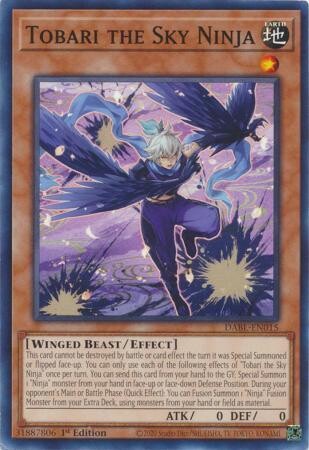 Tobari the Sky Ninja - DABL-EN015 - Common 1st Edition Darkwing Blast 1st Edition Singles