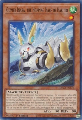 Gizmek Inaba, the Hopping Hare of Hakuto - MP22-EN130 - Common 1st Edition 2022 Mega-Tin: Pharaoh&#39;s Gods 1st Edition Singles