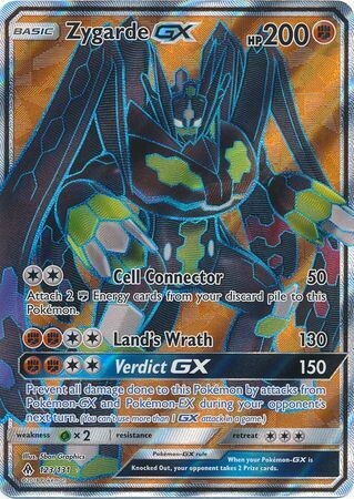 SJ Zygarde GX - 123/131 - Full Art Ultra Rare
Sun &amp; Moon: Forbidden Light Singles