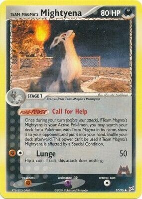 Team Magma&#39;s Mightyena - 37/95 - Uncommon
Ex Team Magma vs. Team Aqua Singles