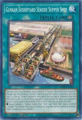 Gunkan Sushipyard Seaside Supper Spot - MP22-EN159 - Common 1st Edition 2022 Mega-Tin: Pharaoh&#39;s Gods 1st Edition Singles