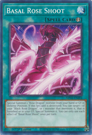 Basal Rose Shoot - MP22-EN094 - Common 1st Edition
2022 Mega-Tin: Pharaoh&#39;s Gods 1st Edition Singles