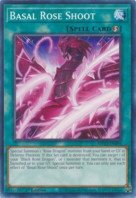 Basal Rose Shoot - MP22-EN094 - Common 1st Edition
2022 Mega-Tin: Pharaoh&#39;s Gods 1st Edition Singles