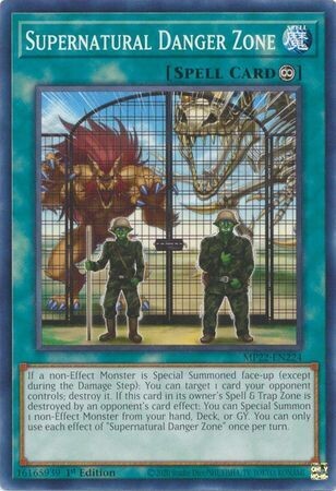 Supernatural Danger Zone - MP22-EN224 - Common 1st Edition 2022 Mega-Tin: Pharaoh's Gods 1st Edition Singles