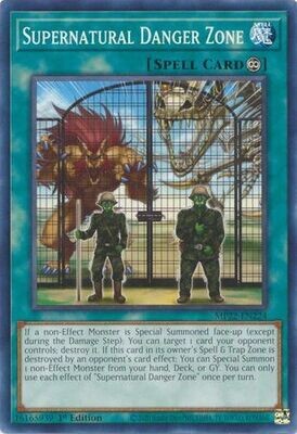 Supernatural Danger Zone - MP22-EN224 - Common 1st Edition 2022 Mega-Tin: Pharaoh&#39;s Gods 1st Edition Singles