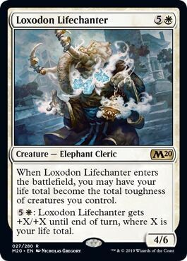 Loxodon Lifechanter 027/280
Magic 2020 (M20) Singles