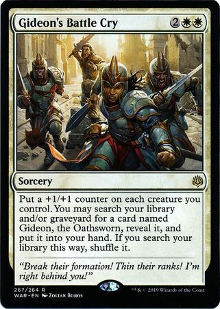 Gideon&#39;s Battle Cry 267/264
War of the Spark Singles