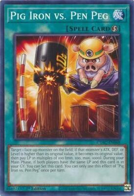 Pig Iron vs. Pen Peg - CYAC-EN068 - Common 1st Edition Cyberstorm Access 1st Edition Singles (espanol)