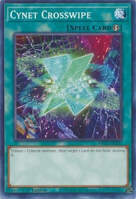 Cynet Crosswipe - MP22-EN247 - Common 1st Edition
2022 Mega-Tin: Pharaoh&#39;s Gods 1st Edition Singles