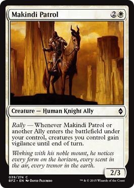 Makindi Patrol 039/274
Battle for Zendikar Singles