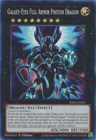 Galaxy-Eyes Full Armor Photon Dragon - RA01-EN037 - Super Rare 25th Anniversary Rarity Collection Singles