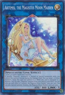 Artemis, the Magistus Moon Maiden - RA01-EN049 - Super Rare 25th Anniversary Rarity Collection Singles