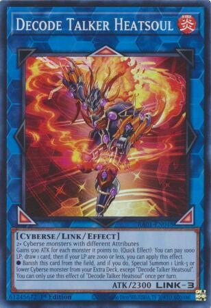 Decode Talker Heatsoul - RA01-EN048 - Super Rare 25th Anniversary Rarity Collection Singles