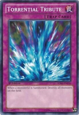 Torrential Tribute - SDRE-EN036 - Common 1st Edition Structure Deck: Realm of the Sea Emperor 1st Edition Singles