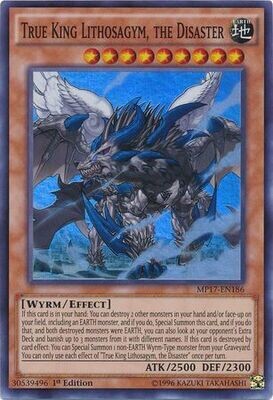 SH True King Lithosagym, the Disaster - MP17-EN186 - Super Rare 1st Edition 2017 Mega-Tins 1st Edition Singles