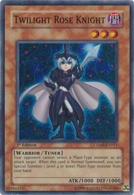 Twilight Rose Knight - CRMS-EN011 - Super Rare 1st Edition
Crimson Crisis CRMS 1st Edition Singles