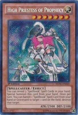 High Priestess of Prophecy - REDU-EN020 - Secret Rare 1st Edition Return of the Duelist 1st Edition Singles (Espanol)