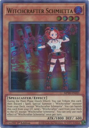 Witchcrafter Schmietta - MP20-EN221 - Ultra Rare 1st Edition 2020 Mega-Tin: Lost Memories 1st Edition Singles
