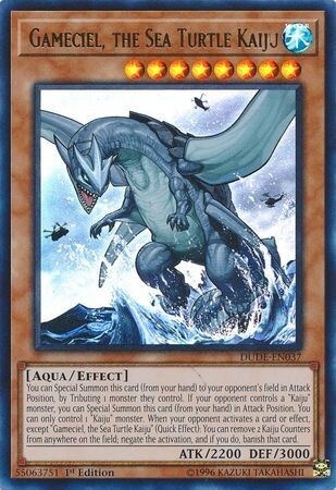 Gameciel, the Sea Turtle Kaiju - DUDE-EN037 - Ultra Rare 1st Edition
Duel Devastator 1st Edition Singles