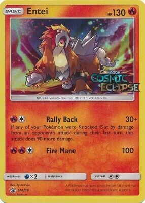 Entei - SM219 - Pre-Release Promo
Pokemon Sun &amp; Moon Promos (Espanol)