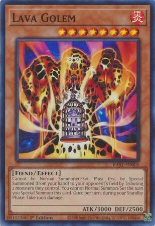 GA Lava Golem - RA01-EN001 - Super Rare 25th Anniversary Rarity Collection Singles
