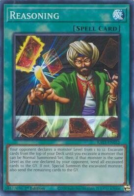 SJ Reasoning - RA01-EN052 - Super Rare
25th Anniversary Rarity Collection Singles