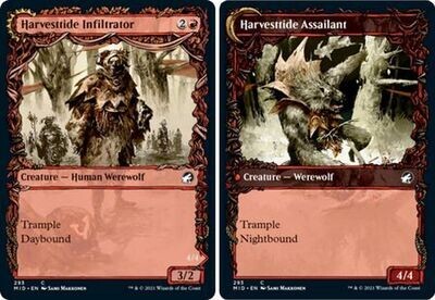 Harvesttide Infiltrator | Harvesttide Assailant 293 - Showcase Equinox Innistrad: Midnight Hunt Collector Booster Singles