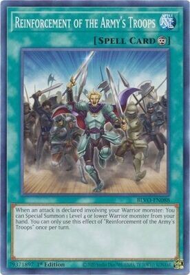 Reinforcement of the Army&#39;s Troops - BLVO-EN088 - Common 1st Edition Blazing Vortex 1st Edition Singles