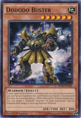 Dododo Buster - MP14-EN245 - Common 1st Edition Yu-Gi-Oh! 2014 Mega-Tins Singles