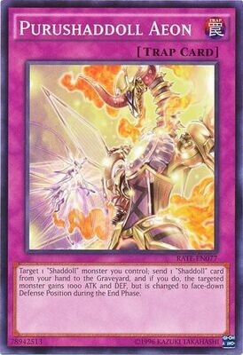 Purushaddoll Aeon - RATE-EN077 - Common Unlimited
Raging Tempest Unlimited Singles