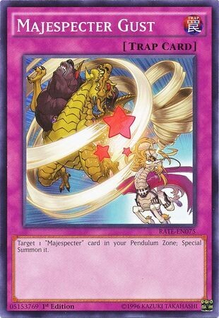 Majespecter Gust - RATE-EN075 - Common 1st Edition Raging Tempest 1st Edition Singles