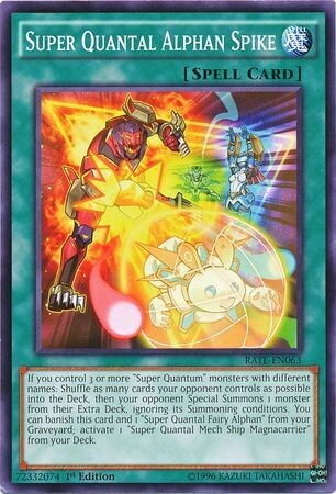 Super Quantal Alphan Spike - RATE-EN063 - Common 1st Edition Raging Tempest 1st Edition Singles