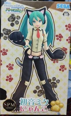 SJ SPM Project Diva Miku Nyako Cat Ver Figura